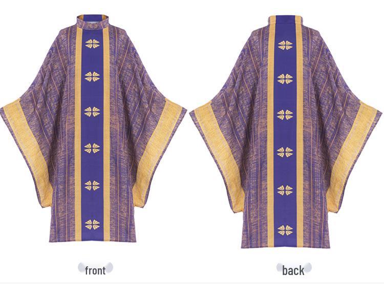 Retro Unisex Lapel Batwing Sleeve Costume Robe for Halloween Performance