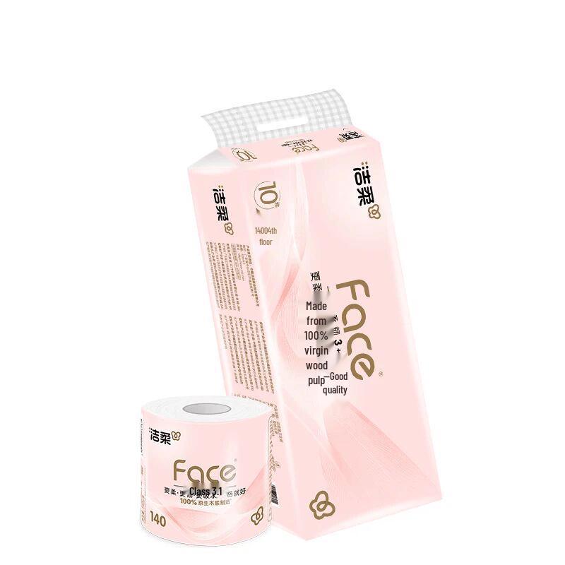 JieRou Pink 4-Ply Toilet Paper