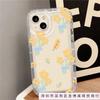 Yellow Flower Apple 15 Mobile Phone Case Iphone14promax Transparent Soft Rubber 13/12/11 All-inclusive Anti-drop