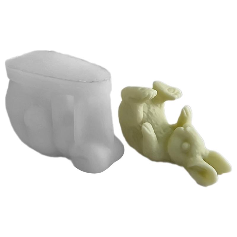 Silicone Ornament Moulds Rabbits Shape Sculpture Molds Crafting Silicone Molds Figurines Molds Silicone Texture for Craft 1