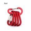 5pcs Tools Carabiner Outdoor Backpack Camping Climbing Fishing Hook Keychain Snap Clip Multi-Use Aluminum Alloy Lock Buckle