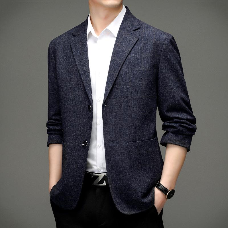 Spring and Autumn Men's Suit New Young Leisure Solid Color Korean Version Two-button Small Suit Jacket