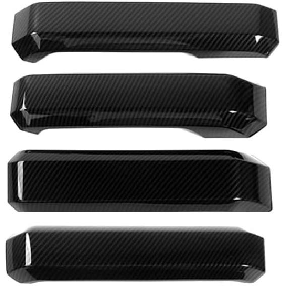 Keptrim for F-150 ABS Carbon Fiber Inner Door Handles Cover Trim for Ford F150 2015 2016 2017 2018 2019 2020 (4pcs)