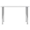 Mesa de Comedor Transparente 120 x 60 x 75 cm Vidrio Templado