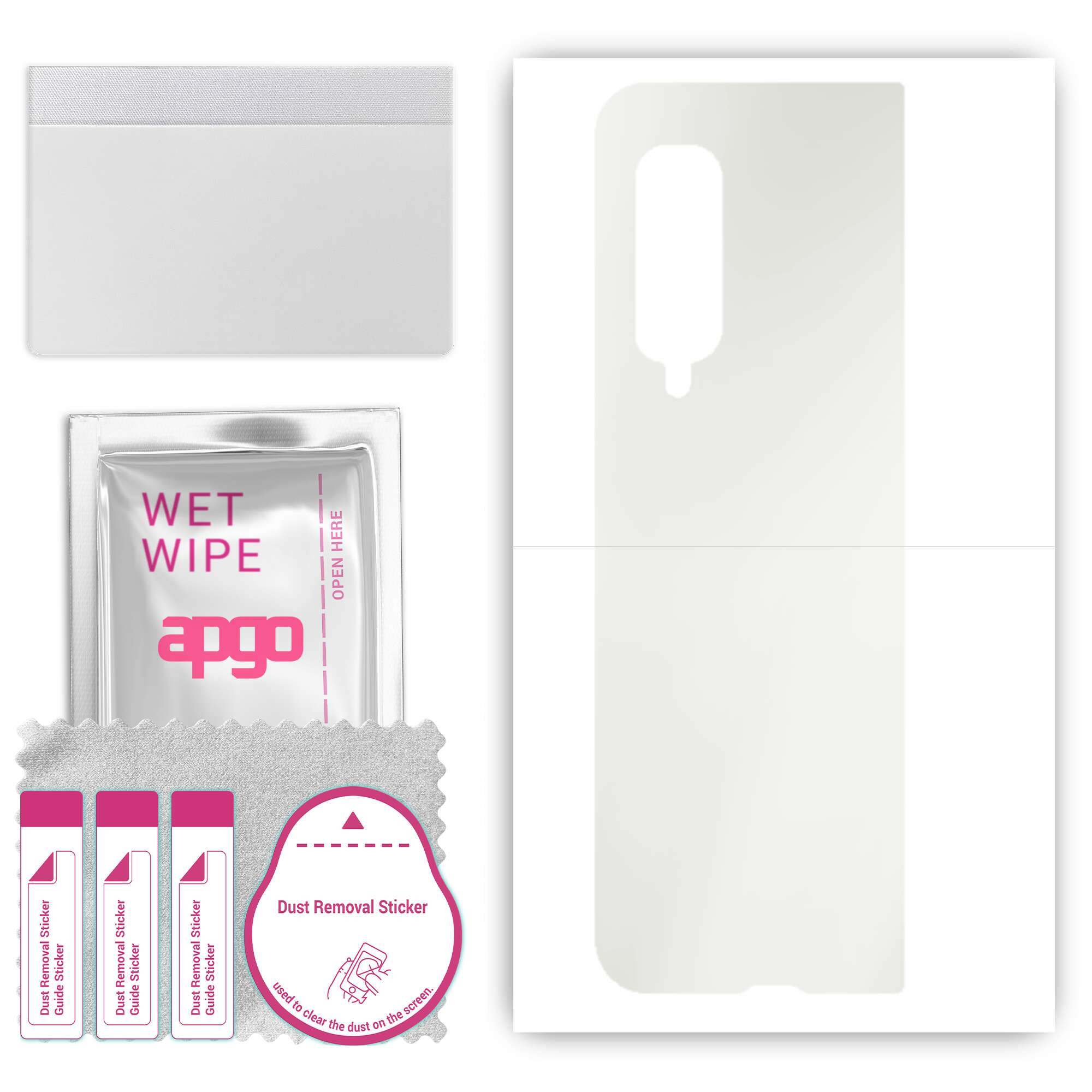 

apgo MATTE Protective Skin Sticker для задньої панелі, сумісної з Samsung Galaxy Fold, обгорткова плівка, гідрогелева плівка, гнучкий, м’який ТПУ з позиціонуванням