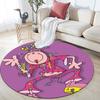 Groovy Chick,Round Area Rug,Carpet Rug for Living Room Bedroom Sofa Playroom Decor,Non-slip Floor Mat