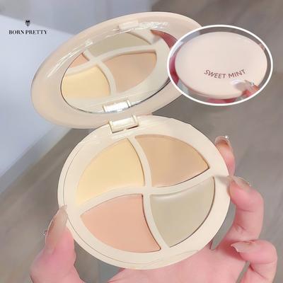 Spiegeldesign: Dieser Concealer wird mit einem Spiegel geliefert, damit Sie ihn zu Hause ganz einfach nachtupfen können. Direkt verwenden, keine zusätzliche Färbung erforderlich. Abendlicher Hautton-Lösung: