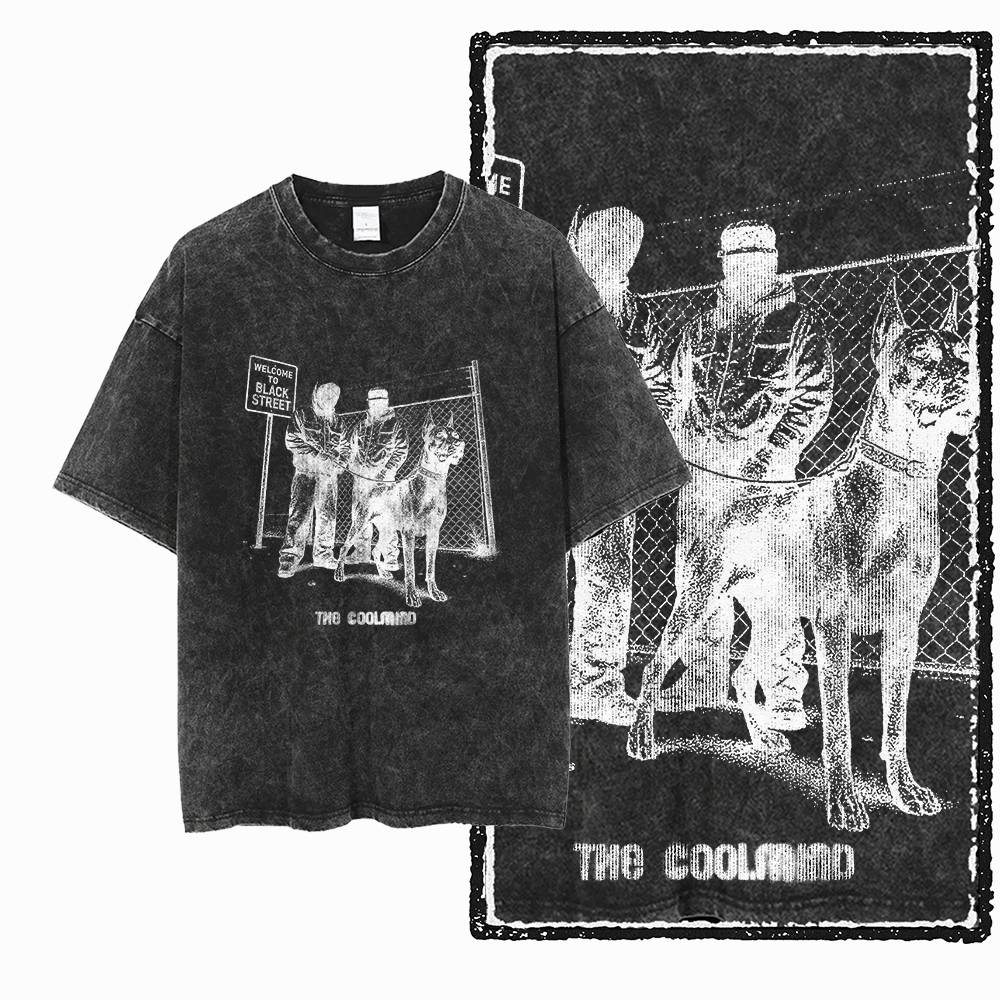G Acid Washed Black Cotton Unisexs Streetwear COOLMIND Graphic Tshirt Big Size Cool Oneck Unisexs Tee Tshirt