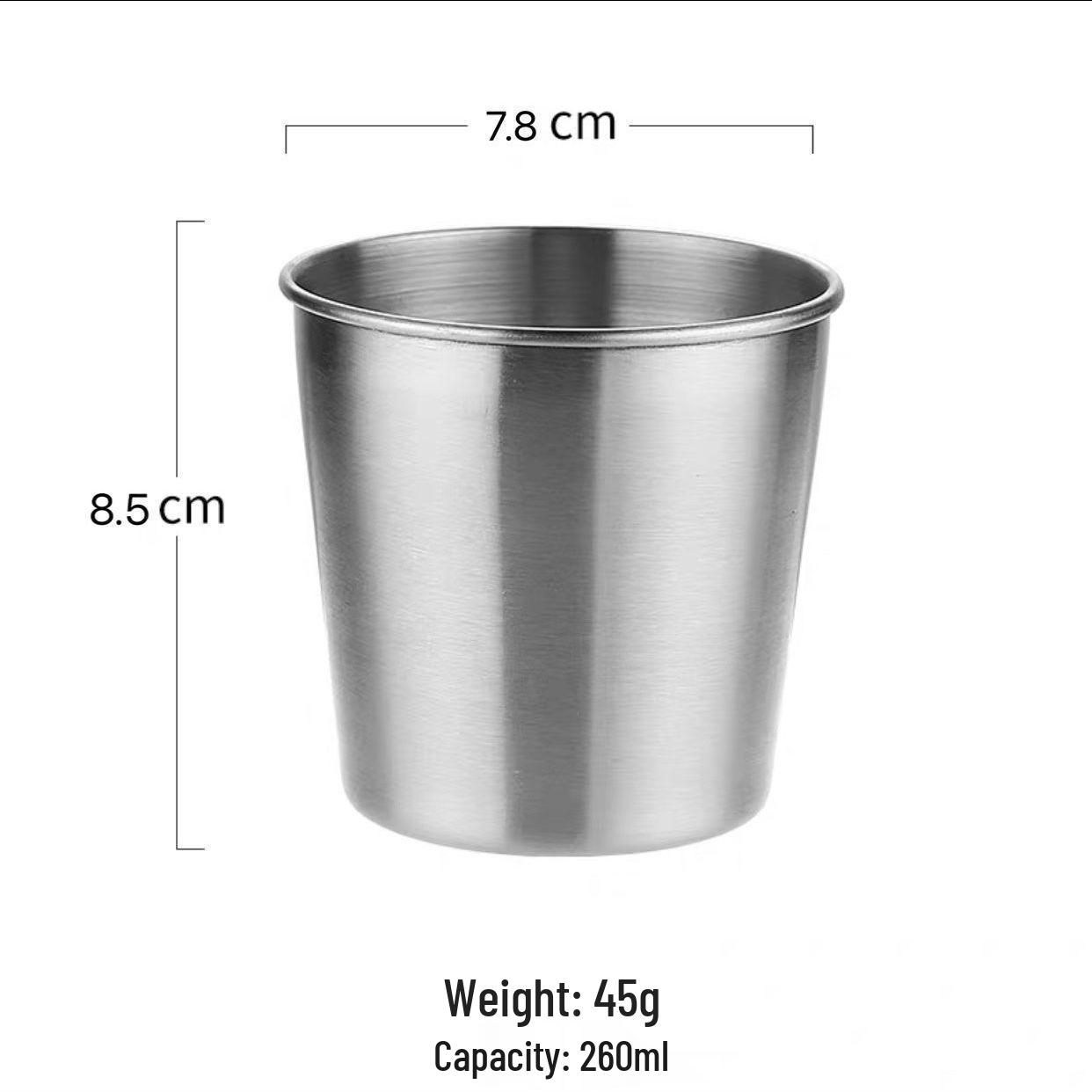 

Stainless Steel 304 Large, Medium & Small Cups for Beer, Milk Tea, Cocktails, Picnic, Water, Camping, & Advertising