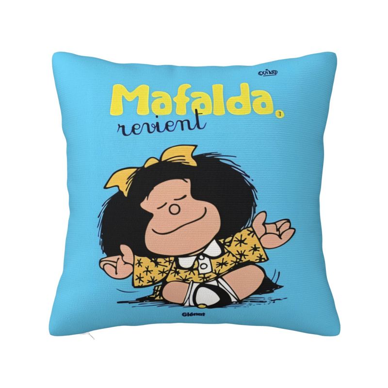 Custom Mafalda Kawaii Vintage Quino Comic Cartoon Mang Anime Throw Pillow for Living Room Luxury Cushion Cover Square Pillowcase