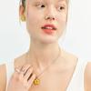 June Flower Earring_Yellow