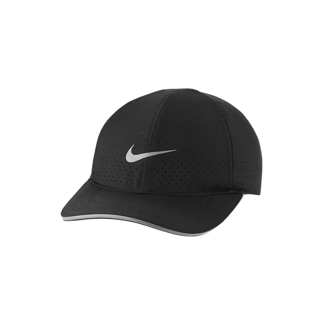 

Nike Перфорированная беговая кепка Dri Fit AeroBill Featherlight черная DC3598-010