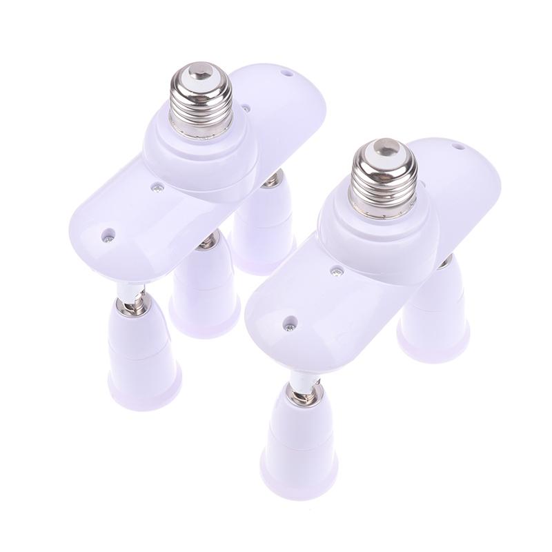 2/3 In 1 E26 E27 To E26 E27 Screw Led Lamp Bulb Base Splitter 1 To 2/3 E27 Light Socket Holder Adapter Extender