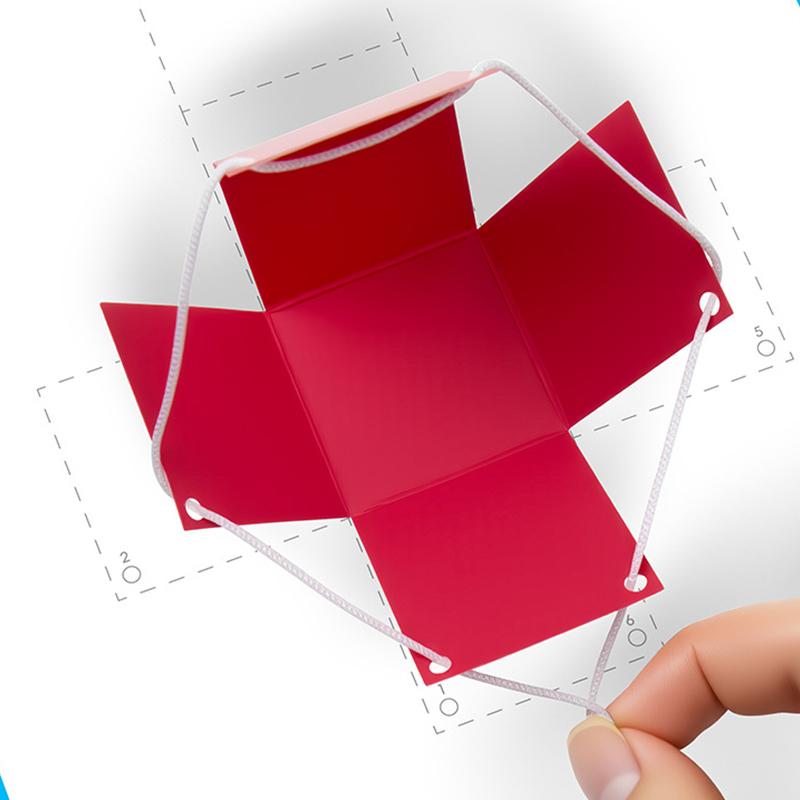 For Teach Volume Surfaces Area Drafting Kids Ages 5-12 Families Geometry Book Pull String 3D Geometry Learning Book Toy