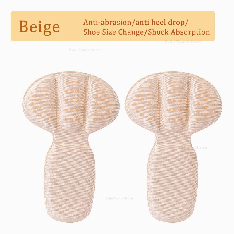 

1pair Anti-wear Heel Cushion Stickers High Heels Half Insoles Soft Heel Protectors Shoes Pads Pain Relief Foot Care Inserts бежевий