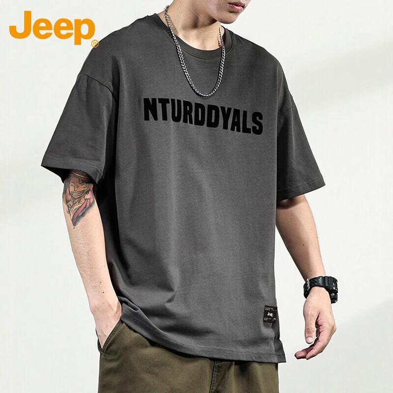 

JEEP Men s Cotton Round Neck Short Sleeve T-Shirt XL