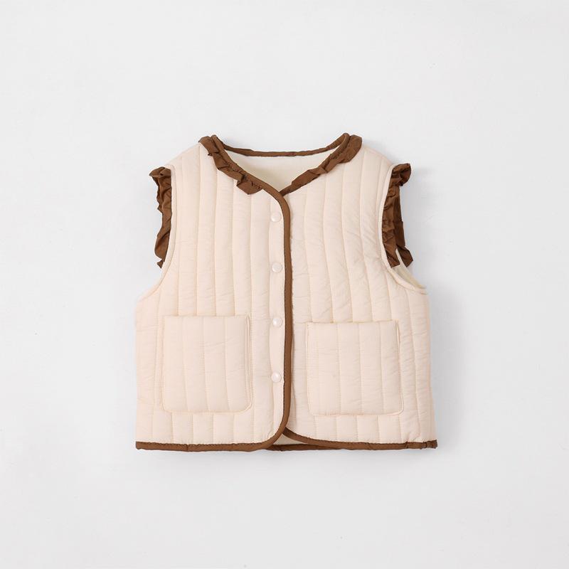 Kids' Warm Cotton-Padded Vest – Versatile Outerwear for Boys and Girls