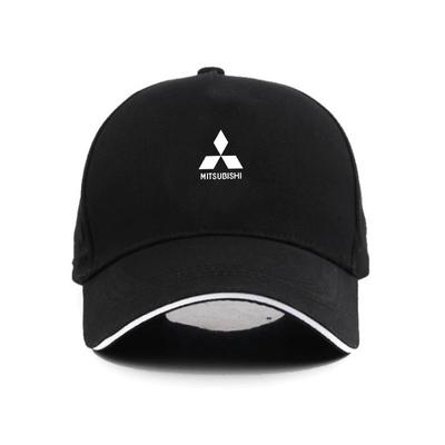 Car Baseball Cap Auto Logo Sun Hat for Mitsubishi Ralliart Lancer EX Outlander 3 Xl L200 Pajero 4 ASX