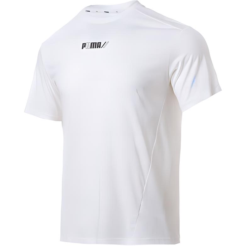 

Puma Casual Round Neck Sports с коротким рукавом Мужские топы Белый 588845-02 L