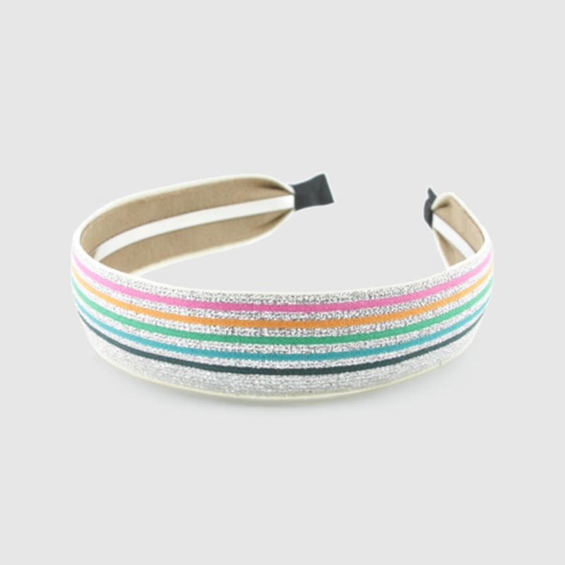 LALA Twinkle Stripe Hairband P-Silver