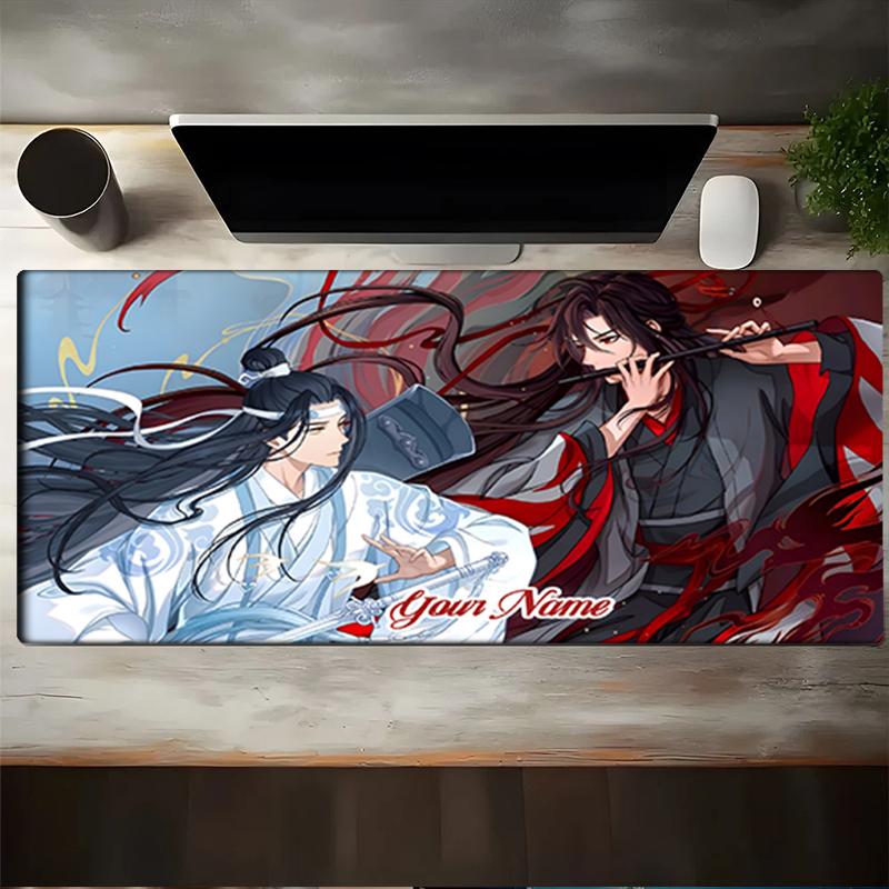 1PC Custom Name Epic Fantasy Duel Mouse Pad, Keyboard and Mouse Desk Pad, for Computer Notebook  Birthday Gift For Any Room Or Office