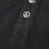 CHROME HEARTS CH POLO L/S BS Flare RS3 Print Long Sleeve Polo Shirt Tops S blackUsed