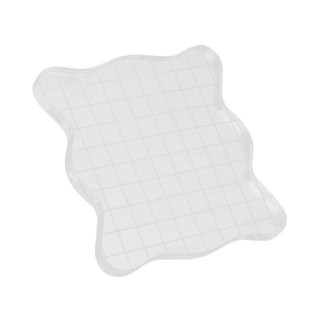 Acrylic Stamping Grid Block Scrapbooking Cards Stamping Tools(10 x 10cm)