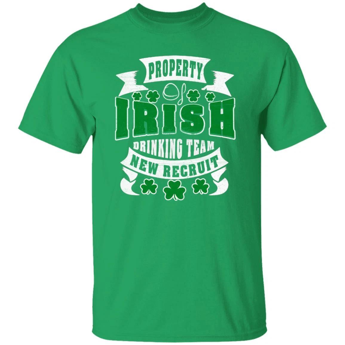 Property of Irish drinking team St Patrick Day Unisex t-shirt 4XL 5XL 6XL Irish 2XL