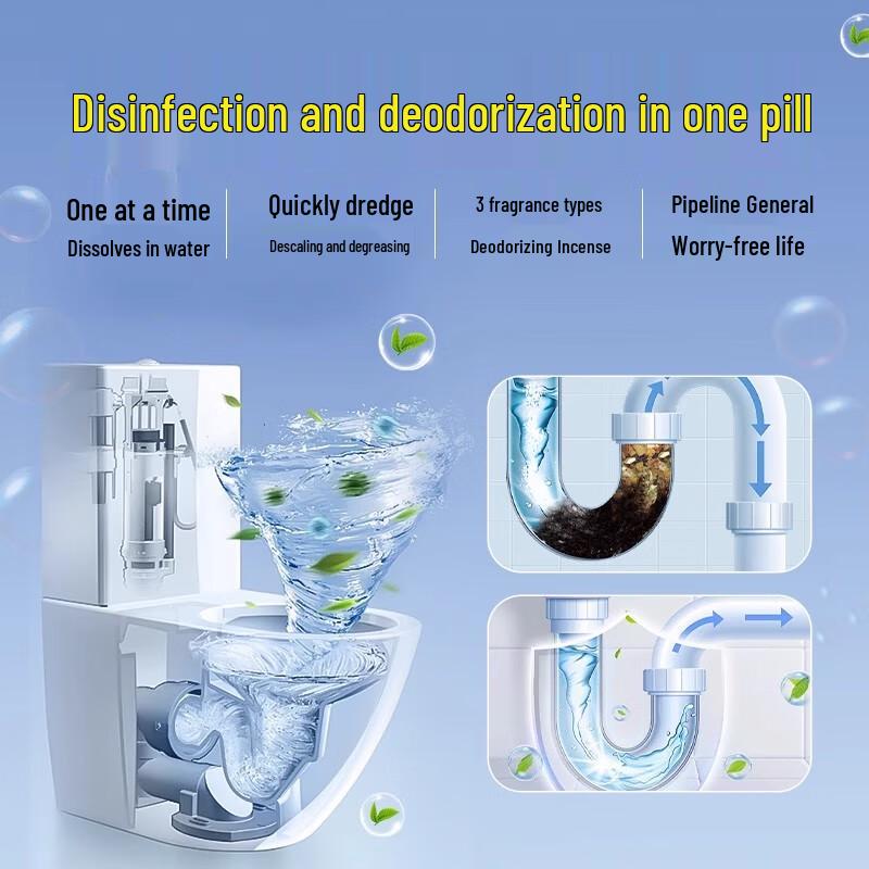 Kobayashi Drain Odor & Clog Remover Tablets