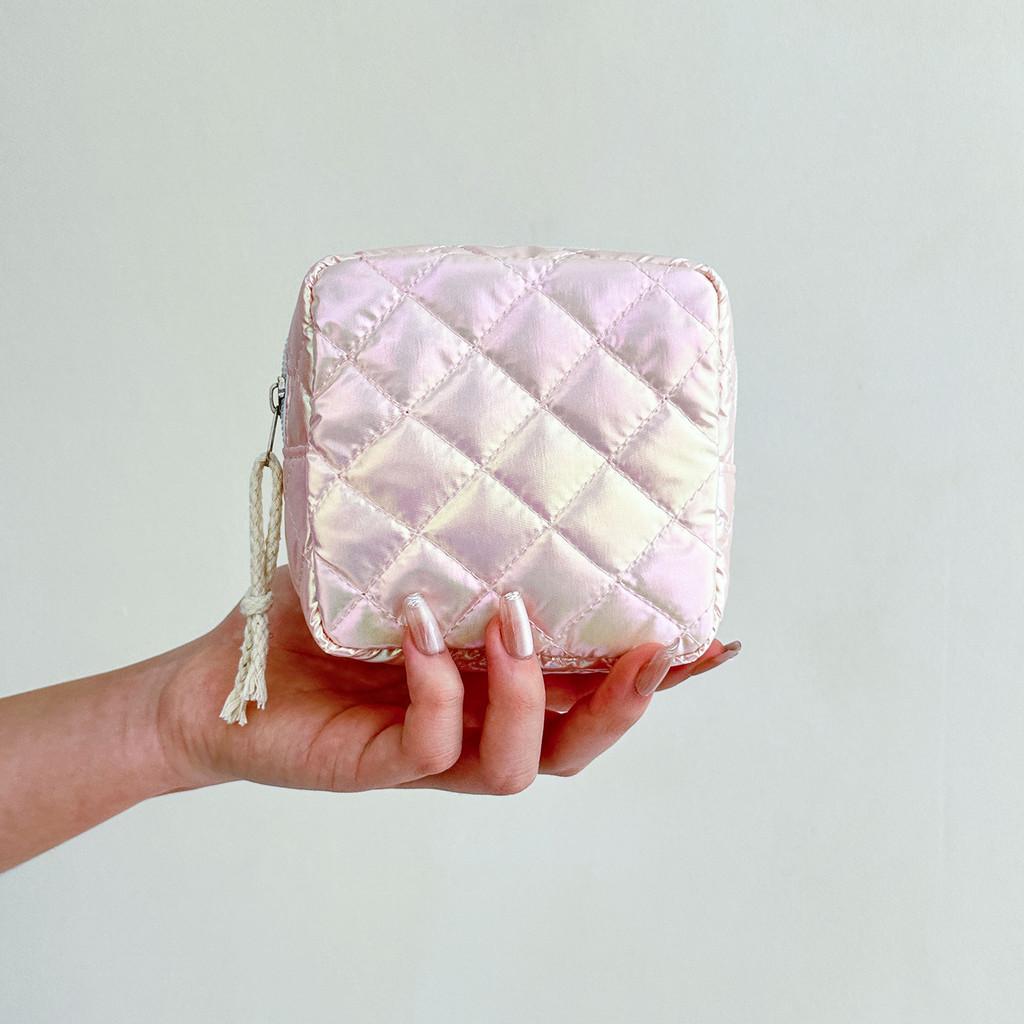 Travel Cosmetic Storage Bag With Butterfly Knot Pattern For Women And Teens