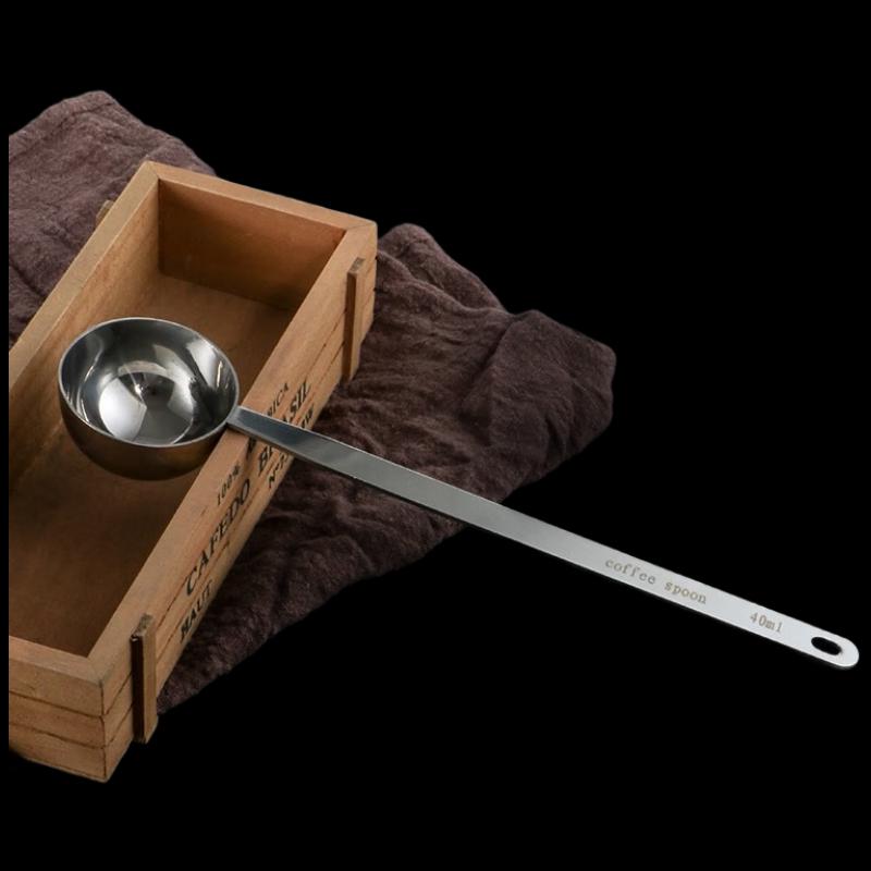 10-Piece Stainless Steel Long Handle 40ml Measuring Spoon Set