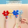 Gifts Dopamine Cartoon Puzzle Hook Expression Wall-mounted Key Racks Punch-free Sticky Hooks