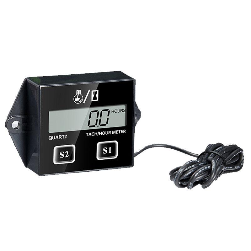 

1 комплект бензиновый двигатель тахометр мотоцикл скорость таймер пляж велосипед моторная лодка газонокосилка универсальная версия чёрный