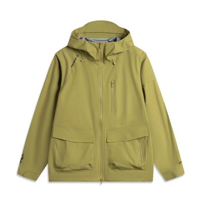 Li-Ning Outdoor Series Sports Casual Simple Hooded Zipper Solid Color Loose Versatile Breathable Jacket Unisex Jacket AEMV011-5
