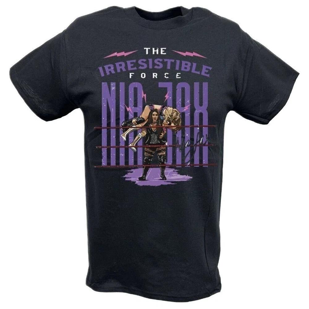 Nia Jax Irresistible Force Black Tshirt S