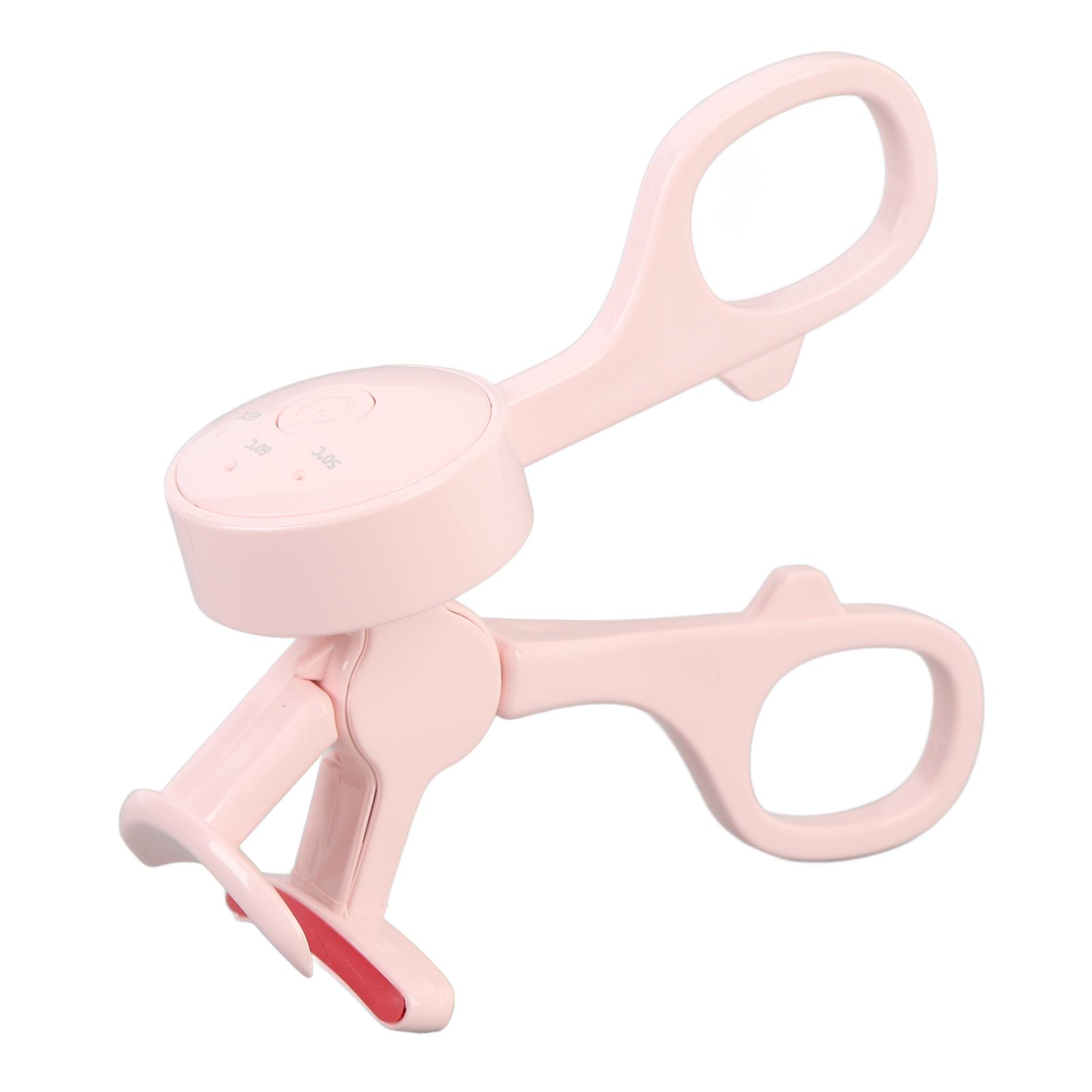 

Heated Eyelash Curler Fast Heat Up Long Lasting Safe Anti Burn 3 Temperature Settings Rechargeable Electric Eyelash