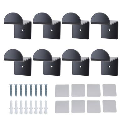 8PCS Hat Hooks for Wall 2.8 Inch Acrylic Baseball Cap Holder Wide Brim Hat Hanger Organizer with Adhesive for Room Decor