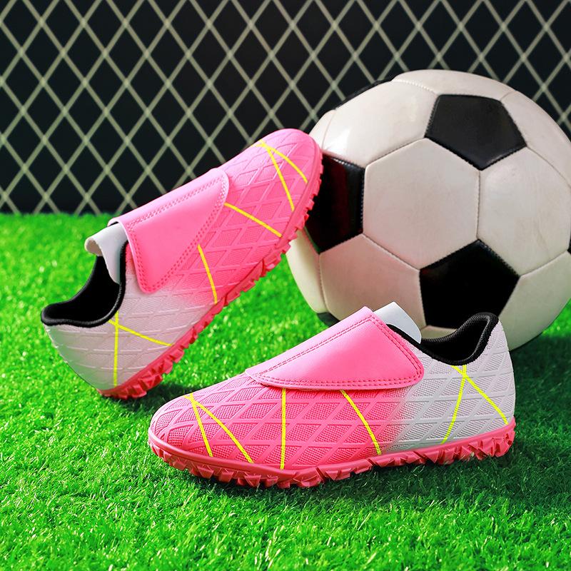 New Children's Football Shoes Boys and Girls Low-top Game Shoes Broken Nail Non-slip Sports Shoes