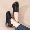 Hollow-out Women PU Leather Casual Shoes Fashion Wedge Heels Platform Shoes Slip-on Loafers Mother Shoes