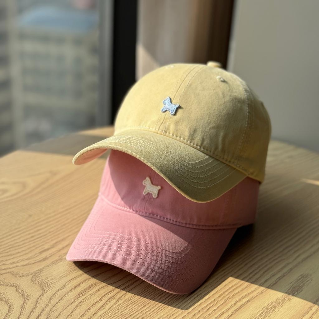 Spring and summer pony embroidery soft-top baseball cap for women, outdoor sun protection hat with deep and wide brim, makes the face look smaller,