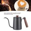 Ruční konvička na filtrovanou kávu Drip Coffee Kettle Dřevěná rukojeť Husí krk Nerezová ocel 304 Konvička Pour Over