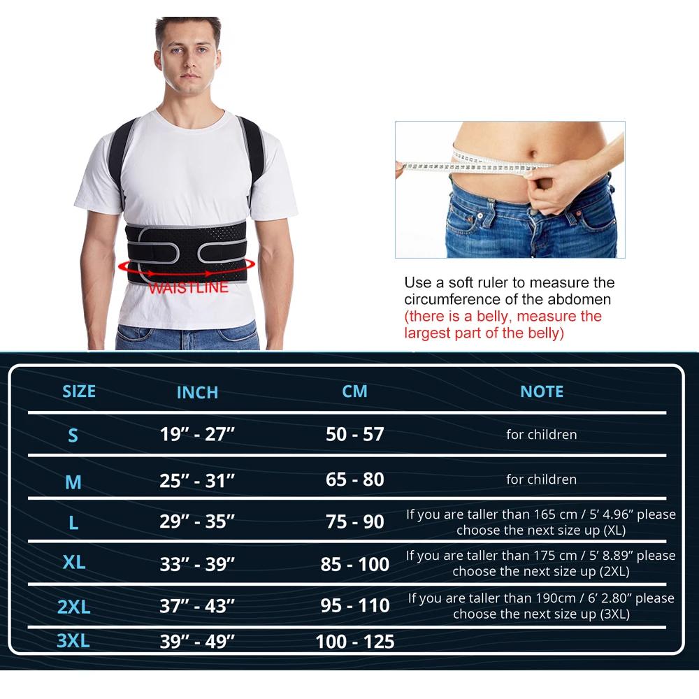 Adjustable Straight Back Shoulder Posture Corrector Lumbar Brace Spine Support Correction Home Office School Shoulder Neck Brace