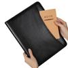 PU Leather Contract File Folders Stationery Document Organizer  Office School Supplies