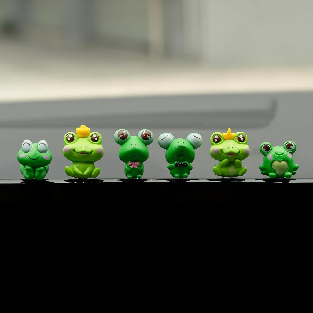 Cute Mini Animal Car Dashboard Accessories Fun Animal Car Rear View Mirror Decor Interior Ornaments Fairy Garden Home Car Gifts