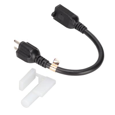 For Nema 5‑20P To 5‑20R Cable 12AWG Heavy Duty 20Amp T Blade Power Extension Cord   1.0ft