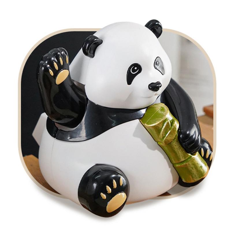 Trzęsąca się ręka Panda Energia słoneczna Dekoracja samochodowa Trzęsąca się głowa Lalka Ozdoba samochodowa Akcesoria samochodowe Dekoracja deski rozdzielczej Stylizacja samochodu