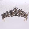 Diademi e Corone Barocche di Cristallo Diadema da Ballo con Strass Corona Tiara Donna Accessori per Capelli Nuziali Gioielli Corona Tiara