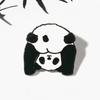 Panda Pins Backpack Pins Alloy Enamel Brooch Funny Panda Brooch Cowboy Badge Pin for Bookbags Clothes Jackets Hat Decor