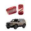 OKAYOHINN Pedal Covers for Toyota New Land Cruiser 250 Brake and Accelerator Fits Interior Aluminum Alloy and Set Includes Installation Instructions