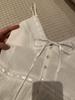 YOLO SHOP White Lace Patchwork V-neck Camisole Top